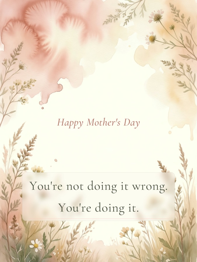 You're not doing it wrong. You're doing it.